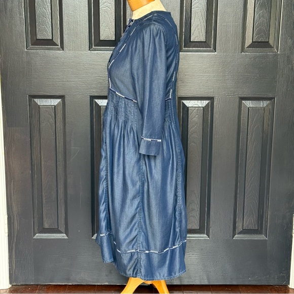 Marks & Spencer Collection Embroidered MIDI Dress 10 - Picture 8 of 15